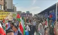 بنرهای خبرسازی که در حاشیه روز قدس مشاهده شد