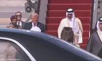 عکسی از استقبال همسر امیر قطر از ترامپ