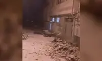 ویدئویی از خرابی زلزله در شهر فیرورق خوی