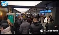 صف‌کشی مقابل شعبه‌های مک دونالد در مسکو 