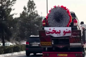 عذرخواهی لاکچری یک مرد از نامزدش در خیابان‌های تهران