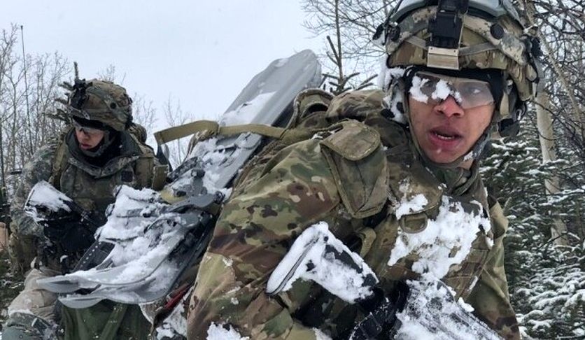 آموزش نظامی ارتش آمریکا در سرمای ۲۸- درجه آلاسکا