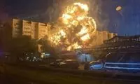 سقوط وحشتناک جنگنده روسی در منطقه مسکونی