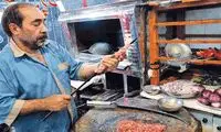 نوشته قشنگ یک کبابی روی دیوار مغازه‌اش 