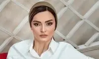 قاب عاشقانه خانم بازیگر آوای باران با همسرش