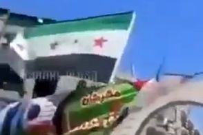 پرچم اسرائیل در برخی مناطق سوریه بالا رفت