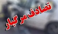 تصادف هولناک ۳ دستگاه تریلی قربانی گرفت