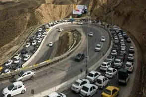 تصاویر توجه‌برانگیز از حجم ترافیک جاده تهران ـ شمال