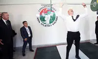 وزنه‌برداری علی‌اف مقابل اردوغان! 