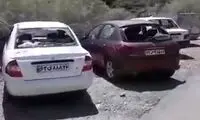 شکستن شیشه خودروهای شهروندان در روز عاشورا