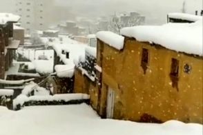 بانە برای سومین بار شاهد برف سنگین شد