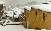 بانە برای سومین بار شاهد برف سنگین شد