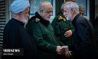 حضور علی لاریجانی و زینب سلیمانی در یک مراسم