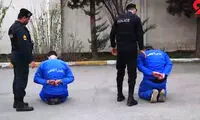 لحظه بازداشت قاتل فراری و نوچه‌اش در مازندران
