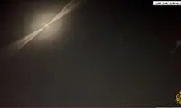 لحظه برخورد موشک ایرانی به مواضع نظامی اسرائیلی‌ها