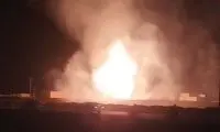 مهار آتش‌سوزی تانکر گاز در غرب زاهدان