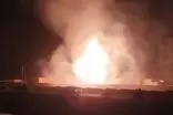 مهار آتش‌سوزی تانکر گاز در غرب زاهدان