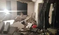  انفجار مواد محترقه باعث ریزش یک ساختمان شد