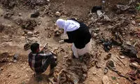 کشف گور دسته جمعی‌ ایزدی ها +عکس