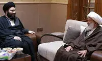 دیدار نوه امام با شیخ عیسی قاسم