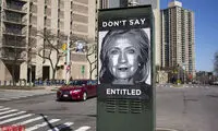 عکس: اقدام مخالفان نامزدی هیلاری کلینتون