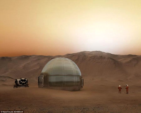 خانه‌های یخی برای ساکنان آینده مریخ