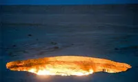 «دروازه جهنم» در روی زمین +عکس