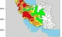 نقشه هشدار بارندگی برای روز شنبه