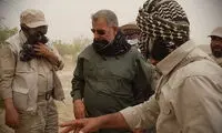 بازدید سردار پاکپور از محل‌ درگیری سپاه با تکفیری‌ها