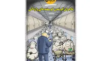 کاریکاتور: مفقود شدن ۹۲۷ رأس گوسفند وارداتی