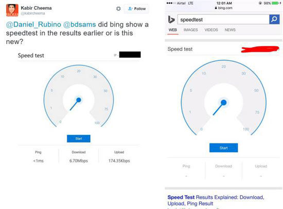 تست سرعت اینترنت به‌ Bing اضافه‌ شد