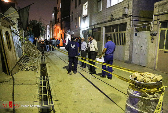 ریزش ساختمان ۳ طبقه در ۱۷ شهریور تهران