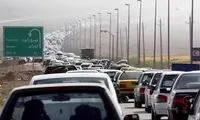 ترافیک سنگین در جاده های شمالی +عکس