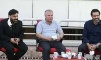 علی پروین در تمرین پرسپولیس