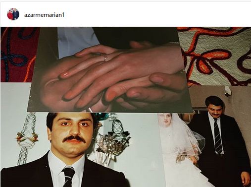 عروسی مرحوم علی معلم و همسرش