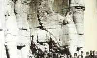 درباریان قاجار در تخت جمشید سال ۱۲۹۰