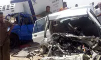 عکس: تصادف خونین در جاده آبادان