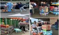 هجوم مردم آمریکا به فروشگاه‌های زنجیره‌ای