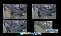 تصویری از لحظه ورود تروریست‌ها به مجلس