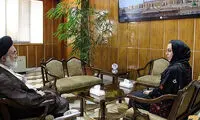 دیدار «نرگس کلباسی» با سرپرست حجاج ایرانی