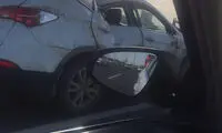 سقوط درخت روی یک شاسی بلند