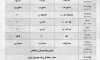 انتشار جدول برنامه‌های جشنواره موسیقی جوان
