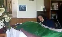 هاله سحابی در تشییع پدرش درگذشت