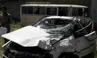 برخورد پراید با مینی‌بوس، ۱۴مصدوم به جا گذاشت