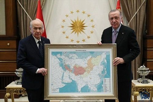 توهم عثمانیِ اردوغان؛ ایران در نقشه جهان تُرک!