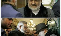 عکس: اکبر عبدی در مراسم ختم پدرش