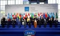 عکس پا‌برهنه سران گروه 20 در مقبره گاندی