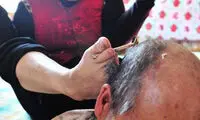 آرایشگری با پا! +عکس
