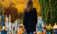ورود عروس و داماد با خودروی حمل تابوت به عروسی