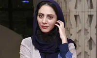 عکس مثلا یهویی خانم بازیگر در یک کافه 